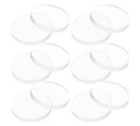 Lurrose Almohadillas Antideslizantes Transparentes para Mesa de Vidrio 25mm Diámetro 3mm Grosor 12 Unidades Silicona Protectores para Escritorio Comedor Muebles