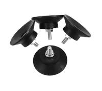 Lurrose Almohadillas Antivibración de Goma Roscadas M6 para Muebles 4 Pcs Aisladores de Vibración de Suelo Reductor de Ruido Compatible Lavadoras y Compresores