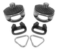 Lurrose Anillo Partido y Gancho Triangular para Correa de Cámara DSLR Espejo, Juego de 4 Piezas Tornillos de Fijación 1/4 para Correas de Hombro y Muñeca, Accesorio Compacto y Resistente
