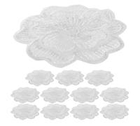 Lurrose Apliques de Organza de Color Claro con Diseño Floral, Hechos a Mano y Transpirables, 12 Piezas para Proyectos de Ropa y Reparación de Prendas
