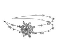 Lurrose Banda Cabello de Aleación Plata Diseño Ergonómico y Estructura Resistente, Diadema Elegante para Ocasiones Obsequios y Regalos de Boda