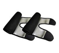 Lurrose Bandas Adelgazantes para Muslos Efecto Sauna, Neopreno Ajustables, Mejoran la Flacidez y Estabilizan el Músculo para Baloncesto y Uso Deportivo, 1 Par Negro