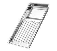 Lurrose Bandeja de Acero Inoxidable para Disección y Esterilización, Organizador para Herramientas de Manicura en Salones de Belleza y Baño, Bandeja para Tornillos