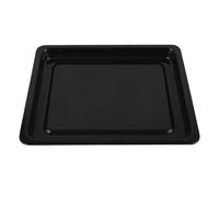 Lurrose Bandeja para Hornear Rectangular de Esmalte Negro Brillante 37,5x27,5x2,5 Cm, Reutilizable para Horno, Resistente a Altas Temperaturas, Adecuado para Asados y Repostería en Cocina
