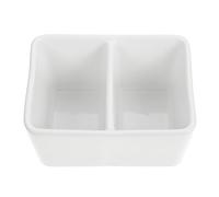 Lurrose Bandeja para Limpiar Pinceles de Cerámica Multifunción, Tintero de Caligrafía Pequeño Cuadrado, Plato de Agua Liso para Pintura y Dibujo, Recipiente Artístico de Gran Capacidad