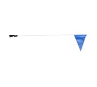 Lurrose Bandera Triangular de Bicicleta Poste Ajustable de 190 Cm, Material Poliéster y PP, Fácil de Instalar y Portátil para Mayor Seguridad