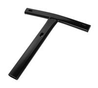 Lurrose Barra en T para Respaldo de Silla de Oficina y Silla Giratoria, Soporte Triangular de Acero Inoxidable Negro Que Reduce la Tensión Lumbar y Mejora el Confort