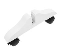 Lurrose Base con Ruedas para Biombo de Madera, Soporte Divisor de Ambientes | Instalación Sencilla, Movilidad Suave, Uso Doméstico y Oficina, Color Blanco, para Pantalla y Puerta Corredera