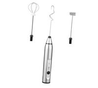 Lurrose Batidora Eléctrica de Mano USB Acero Inoxidable Mezclador Automático para Pintura y Batidos Versátil para Leche y Alimentos con Gancho Curvo
