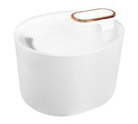 Lurrose Bebedero Automático para Mascotas 3 litros Dispensador de Agua Eléctrico Filtro Múltiple Polipropileno Blanco Mineral Fuente Silenciosa Luz y Protección contra Falta de Agua