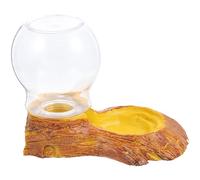 Lurrose Bebedero dispensador de Agua para Reptiles 250ml con Plato para Gecko y araña para Uso en terrarios
