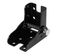 Lurrose Bisagra Autoblocante de 90 para Muebles Multifuncionales, Herrajes Plegables de Hierro Negro, Soportes para Patas de Mesa en Oficinas y Hogar, Pack de 2