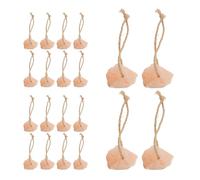 Lurrose Bloques de Sal Mineral para Mascotas Pequeñas 20 Unidades 30-50 G Agujero para Colgar Sal Cristalina Natural Microelementos para Hámsteres Conejos y Cabras Suplemento Mineral