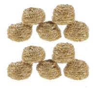 Lurrose Bola Limpiadora para Puntas de Soldadura de Latón 10 Piezas 20 G Alambre de Limpieza para Soldador sin Agua Elimina Óxidos y Exceso de Soldadura