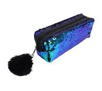 Lurrose Bolsa de Lentejuelas Estilo Sirena para Lápices y Cosméticos, Estuche de Poliéster Brillantina, Tamaño Compacto Adecuado para Escuela y Oficina