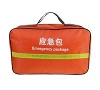 Lurrose Bolsa de primeros auxilios vacía: Bolsa portakits de respuesta a emergencias de gran capacidad - de trauma ligera con franjas reflectantes y múltiples compartimentos para el hogar, picnics