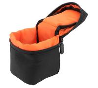 Lurrose Bolsa para Accesorios De Fotografía 3 Unidades para Lentes para Cámara Digital Impermeable Cuadrada para Guardar Lentes De Poliéster Negro