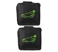 Lurrose Bolsa para Cables de Carga de Coche, 2 Piezas, Estuche Organizador Portátil con Cremallera, Almacenamiento para Maletero, Compatible con Accesorios de Vehículos Eléctricos