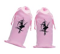 Lurrose Bolsa para Zapatillas de Ballet 2 Piezas Cordón Resistente al Desgaste Organizador para Clases de Danza y Uso Diario