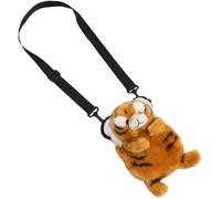 Lurrose Bolso Bandolera Naranjas de Felpa Diseño de Adorable y Ajustable de Cadena Retráctil para Uso Diario y Fiestas