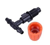Lurrose Boquillas de Nebulización Ajustables Pack de 10 Unidades de Plástico Naranja para Riego Automático en Jardines y Espacios Verdes Públicos
