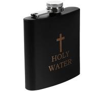 Lurrose Botella de Agua Sagrada de Acero Inoxidable Portátil 1 Pieza, Frasco Pequeño para Licor y Vino, Frasco de Camping Práctico Adecuado para Exteriores y Uso Cristiano Color Aleatorio