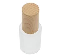 Lurrose Botella de Spray de Vidrio Esmerilado Recargable de 30ml Madera