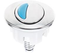 Lurrose Botón de Inodoro Ovalado de Doble Descarga, Pulsador Plástico Doble Salida, Repuesto para Tanque, Accesorio Baño Compatible para Hogar y Hotel, Fácil Instalación