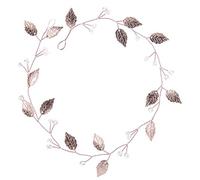 lurrose Bridal cinta Rose Oro deja banda de pelo Head Piece Headwear pelo joyas para Boda (fd609)