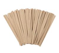 Lurrose Bridas de Papel Kraft para Pan 12 Cm, Paquete 1000 Unidades, Lazos Reutilizables para Bolsas de Dulces, Snacks y Fiestas, Ataduras Prácticas y Decorativas para Embalaje