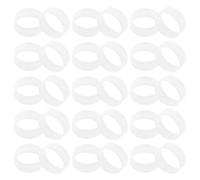 Lurrose Bridas Reutilizables de Silicona Elásticas de Color Claro 12 Mm X 4 Mm X 0,6 Mm para Organizar Cables, 500 Unidades, Bandas Planas Ajustables para Gestión de Cables en Oficina,