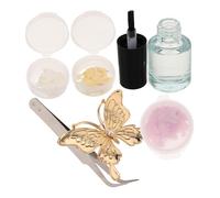 Lurrose Broche de Elegante con Borlas de Piedras Brillantes para Accesorios de Moda Femenina Kit Completo de Joyería Diy para Decoración de Ropa