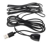 Lurrose Cable Extensor de Infrarrojos para Set Top Box y TV con Conector de 3,5mm, Indicador LED y 1,5 Metros de Longitud para Control Remoto en Salones y Dormitorios