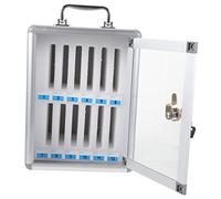 Lurrose Caja Caja Fuerte del teléfono móvil Juguete Exterior Titulares Candado portamovil sujeta moviles Soporte para teléfono móvil Cárcel de teléfono Celular de Metal Marco de Aluminio