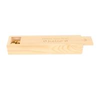 Lurrose Caja de Almacenamiento de Recuerdos para Pruebas de Embarazo Caja de Recuerdos de Madera con Tapa Beige para Conservar Test de Embarazo y Guardar Mechones de Pelo del Ñiño Diseño