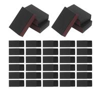 Lurrose Caja de Cerillas Vacía y Acabado Liso de Papel Negro con Bandeja Deslizante Resistente a Colapsos, 50 Piezas para Manualidades y Regalos
