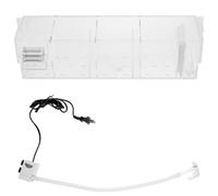 Lurrose Caja de Filtro para Acuario con Bomba Integrada, Material Acrílico, Diseño Claro y Líneas Suaves para Formar Ciclo Ecológico y Observación Interior