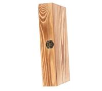 Lurrose Caja de Madera con Tapa Abatible y Cierre para Joyas y Recuerdos Organizador Rectangular sin Pintar de Gran Capacidad Caja de Almacenamiento Rústica para Cartas de Recetas y