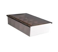 Lurrose Caja Organizadora con Tapa para Ropa Interior Compartimentos Clasificados Organizador para Calcetines y Lencería Diseño Colgante Té Contenedor de Almacenamiento para Hogar