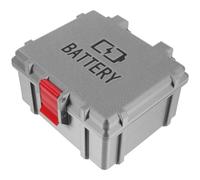Lurrose Caja organizadora de baterías para 15 Pilas AA y 12 Pilas AAA, Estuche de Transporte de plástico Impermeable portátil con comprobador de baterías para Viajes, hogar, Camping y emergencias.