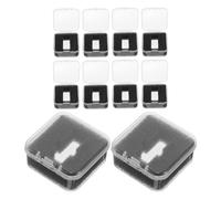 Lurrose Caja Protectora de Almacenamiento para Cartuchos At3600l de Pvc Transparente, Estuche para Agujas de Tocadiscos, Set de 10 Unidades para Dj y Viaje, Protección Resistente