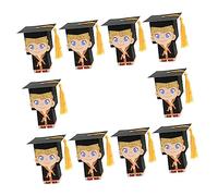 Lurrose Cajas De Dulces De Graduación Gorro De Doctorado 10 Piezas De Sombrero De Doctorado