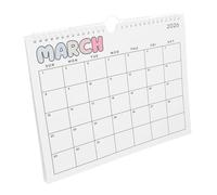 Lurrose Calendario de Pared Grande con Espiral Planificador Mensual Colgante para Oficina y Hogar Diseño Moderno y Espacioso para Organización y Programación Diaria
