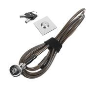 Lurrose Candado Fácil de Desbloquear con Llave para Portátil de Aleación de Zinc con Cable de 1.9 M Reforzado Adecuado para Seguridad y Oficina