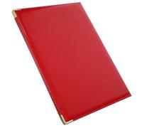 Lurrose Carpeta de Documentos Roja para Oficina Soporte para Hojas Sueltas y Organizador de Papeles, Material Papel y Hierro, Adecuado para Recibos y Apuntes de Clase