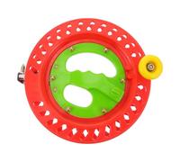 Lurrose Carrete de Pesca Mosca Grande Mango Rojo y Verde, Carrete de Guardalíneas Tabla Redonda para Pesca Surfcasting y Almacenamiento de Aparejos