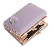 Lurrose Cartera Tipo Bolsa Pequeña de Cuero PU Diseño Trifold Ligera para Guardar Monedas y Tarjetas, Adecuado para Viajes y Uso Diario
