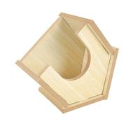 Lurrose Casa de Madera para Mascotas Pequeñas Nido Refugio de Verano para Hámsteres Espacio Privado para Descanso y Material Duradero y Seguro para Chinchillas y Hámsteres