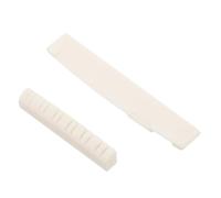Lurrose Cejuela para Guitarra Acústica de Hueso Blanco Diseño Ensanchado y Grueso, Estabilidad de Sustain y Resistencia Deformación para Práctica y Grabación