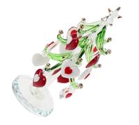 Lurrose Centro de Mesa San Valentín Árbol de Cristal Corazón, Decoración Romántica para Hogar y Restaurante, Adorno Miniatura de Vidrio para Mesa, Obsequio Original Día de San Valentín